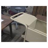 Metal Rolling Office Cart 2-tier 43" x 17" x 33"