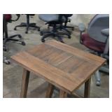 Wood Veneer Side Table / Night Stand 22" x 24" x 24"