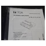 TOA 700 Series Model A-706 Amplifier