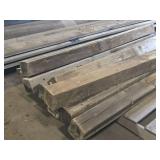 Lot of (9) 6x6 Wood Posts 7-1/2