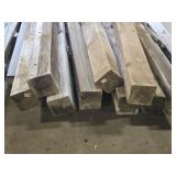 Lot of (9) 6x6 Wood Posts 7-1/2