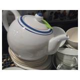 Style House Fine China Wedding Cup and Saucer Set + Extra Cups and Tea Pot from a different brand