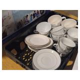 Style House Fine China Wedding Cup and Saucer Set + Extra Cups and Tea Pot from a different brand