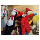 Lot of (1 Bin) Dr. Seuss Dolls and Books