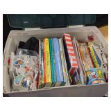 Lot of (1 Bin) Dr. Seuss Dolls and Books