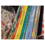 Lot of (1 Bin) Dr. Seuss Dolls and Books