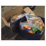 Lot of (2 Bins) Toys - Horses and Assorted Animals
