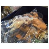 Lot of (2 Bins) Toys - Horses and Assorted Animals