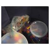 Lot of (2 Bins) Toys - Horses and Assorted Animals