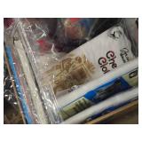 Lot of (5 Bins / Bags) Miscellaneous Craft Supplies