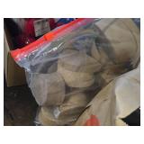 Lot of (5 Bins / Bags) Miscellaneous Craft Supplies