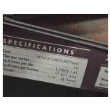 Lot of (4 Boxes) Metroflor Solidity Ceramic Tile Squares 16" (Slate) 10-count ( 40 total items )