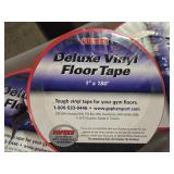 Lot of (5) Deluxe Vinyl Floor Tape 2"x180" (x4) + 1"x180" (x1)
