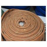Lot of (2) Lay Flat Firehose with Aluminum 1-1/2" NH Couplings 3-1/4"x50