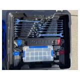 Kobalt Hand Tool Set - Dual Case with Sockets, Wrenches, Pliers & Screwdrivers & Kobalt Telescoping-Handle Rolling Cart with Dual Rails