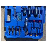 Kobalt Hand Tool Set - Dual Case with Sockets, Wrenches, Pliers & Screwdrivers & Kobalt Telescoping-Handle Rolling Cart with Dual Rails