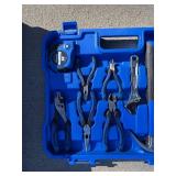 Kobalt Hand Tool Set - Dual Case with Sockets, Wrenches, Pliers & Screwdrivers & Kobalt Telescoping-Handle Rolling Cart with Dual Rails