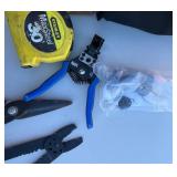 Craftsman, Wiss & Stanley Mixed Hand Tools - Tape Measure, Tin Snips & Pliers