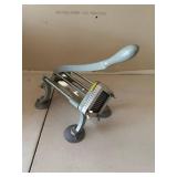 Vintage Adjustable Stand with Curved Arm and Grid Platform - Industrial Lab Equipment