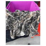 Wyoming Knife Field Dresser, Mossy Oak Cap America Camouflage Apparel with NRA Patches - Assorted Outdoor Gear & More in Storage Tote