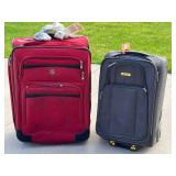 Pacific Coast Luggage Set - Red Upright & Navy Carry-On (2-Piece)