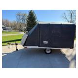 2007 NEWMAN/Snocaps Snowmobile Trailer w/ Cover - 3000 GVW - snowmobile/gear NOT included