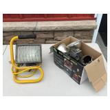Work Light on Frame Stand & LED Security Light Kit (Lot of 2)