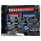 Kobalt Hand Tool Set - Dual Case with Sockets, Wrenches, Pliers & Screwdrivers & Kobalt Telescoping-Handle Rolling Cart with Dual Rails