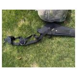 Camouflage Rifle Case, Sling, Camouflage Pack & Burlap Sack