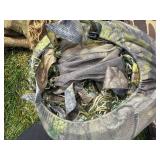 Camouflage Rifle Case, Sling, Camouflage Pack & Burlap Sack