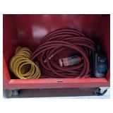 Assorted Air Hoses, Cables & Lubricant - content quantities unverified