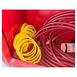 Assorted Air Hoses, Cables & Lubricant - content quantities unverified