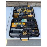 DEKO Tool Set - Pliers, Level, Tape Measure & Socket Set