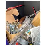 Assorted Hardware Lot - Bolts, Nuts, Screws, Washers & WD-40 Sprays - content quantities unverified