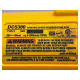 DeWALT DCS380 20V MAX Cordless Reciprocating Saw with Blades & Bag