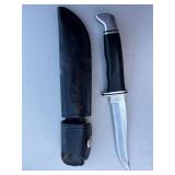 Buck 105 USA Fixed Blade Knife with Black Sheath - LED Headlamp Survival Set