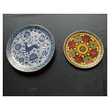Hand Made Rodos-Hellas "NASSOS" Plate & Minakari Style Multi Color Plate