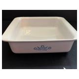 Corning Ware Rectangular Casserole Dish with Blue Floral Pattern & Farberware Knife 6 Pc Set