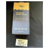 Membrane Solutions Gravity-Fed Water System & Personal Water Filter - 2 Unopened Blue Boxes & Camouflage Bag