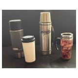 Thermos, Champ & Assorted Travel Mugs (Lot of 3)