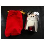 Lighters (Lot of 2) Inc Zippo - Made in USA - Gold-Tone Finish & Chrome Perforated Bottom
