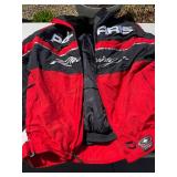 Castle Arai CL-X5 Helmet 7 5/8 - 7 3/4 - Red/Black Graphic, Snell Approved, Polaris Jacket, Gloves & More!