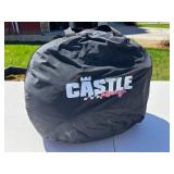 Castle Arai CL-X5 Helmet 7 5/8 - 7 3/4 - Red/Black Graphic, Snell Approved, Polaris Jacket, Gloves & More!