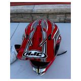 Castle Arai CL-X5 Helmet 7 5/8 - 7 3/4 - Red/Black Graphic, Snell Approved, Polaris Jacket, Gloves & More!