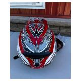 Castle Arai CL-X5 Helmet 7 5/8 - 7 3/4 - Red/Black Graphic, Snell Approved, Polaris Jacket, Gloves & More!