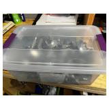 Bin of Multiple Turrets/Dies for Use With a Reloading Press for Ammunition