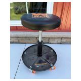 WEN Adjustable-Height Rolling Stool with Padded Seat