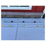Two Aluminum Spirit Levels - 48 Inch & 72 Inch (2-Piece Set)