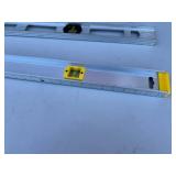 Two Aluminum Spirit Levels - 48 Inch & 72 Inch (2-Piece Set)