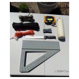 Stanley 46-068 Layout Tool & Assorted Hand Tools Bundle - CAT Flashlight, Dremel, MasterGuard